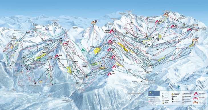 Val Thorens Piste Map